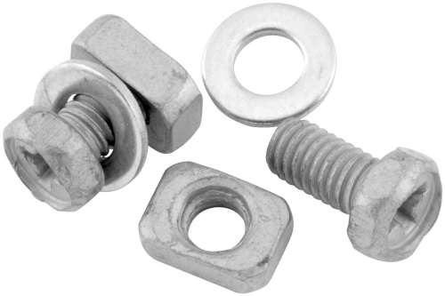 BikeMaster - BikeMaster Battery Bolt 6x12mm Bolt/Square Nut (2 Sets) - B-08