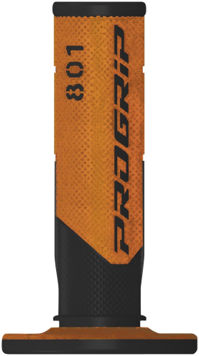 Pro Grip - Pro Grip 801 Hybrid Duo-Density Cross Grips - Black/Orange - 801BKOR