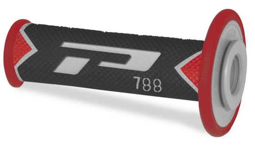 Pro Grip - Pro Grip 788 Triple Density Grips - Black/Red - 788BGRD