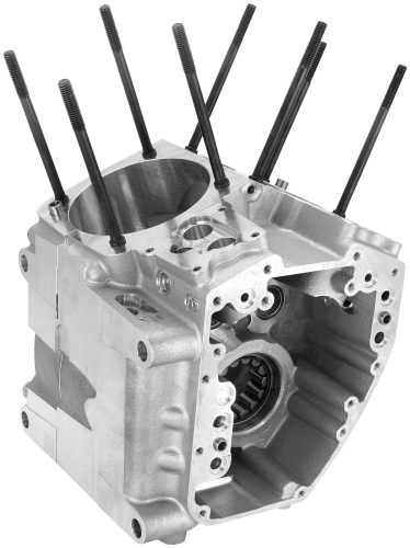 S&S Cycle - S&S Cycle Crankcase - Stock Bore - Silver Finish - 31-0171