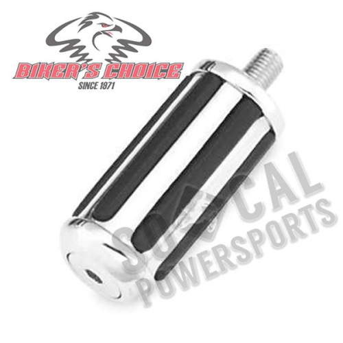 Bikers Choice - Bikers Choice Chrome-N-Cushion Rail Pegs - Shifter Peg - 74431S1