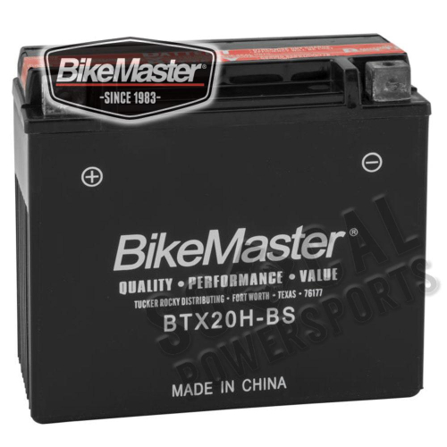 BikeMaster - BikeMaster High Performance Maintenance Free Battery - BTX20H-BS