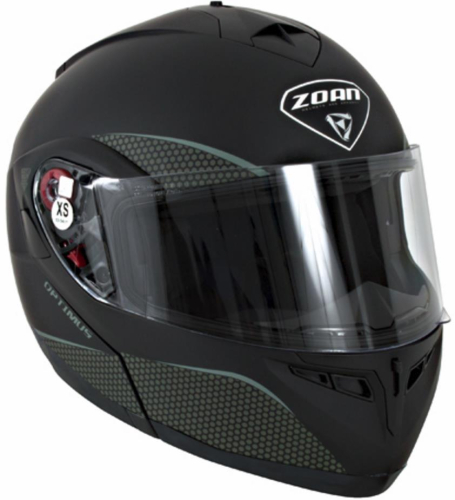 Zoan - Zoan Optimus Solid Snow Helmet with Electric Shield - 038-527 - Matte Black - X-Large