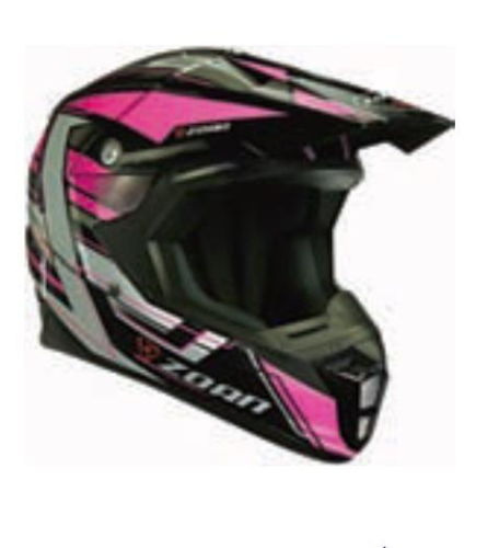 Zoan - Zoan Synchrony MX Race Equipe Graphics Helmet - 721-144 - Pink - Small