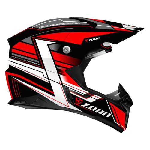 Zoan - Zoan Synchrony MX Race Equipe Graphics Helmet - 721-106 - Red - Large