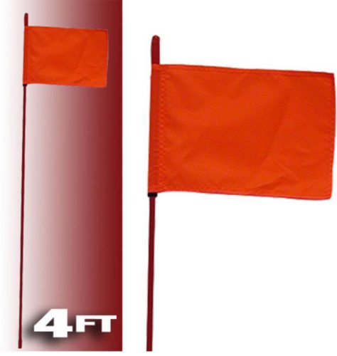 Firestik Antenna - Firestik Antenna Whips Safety Flag - 8ft. - Red - F8-RED-8120R