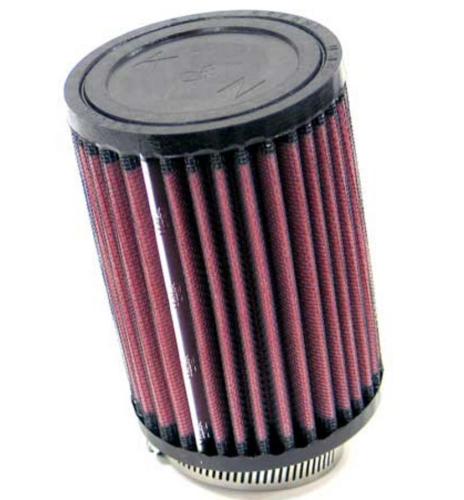 K&N Engineering - K&N Engineering Universal Round Straight Air Filter - Rubber End Cap - RU-1060