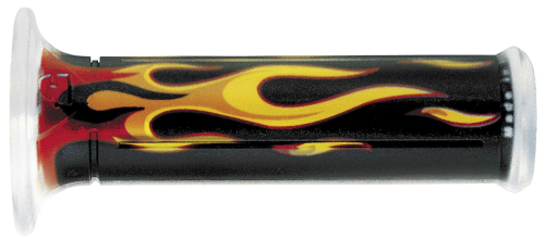 Harris Grips - Harris Grips Sport Bike Grips - Flames - 120mm/4-3/4in. - 01684/F-FU