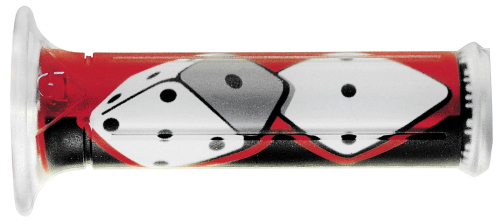 Harris Grips - Harris Grips Sport Bike Grips - Dice - Red - 01684/F-DA