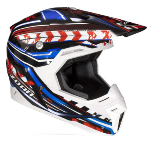 Zoan - Zoan Synchrony MX Monster Graphics Helmet - 521-197 - Black/Blue/Red - X-Large