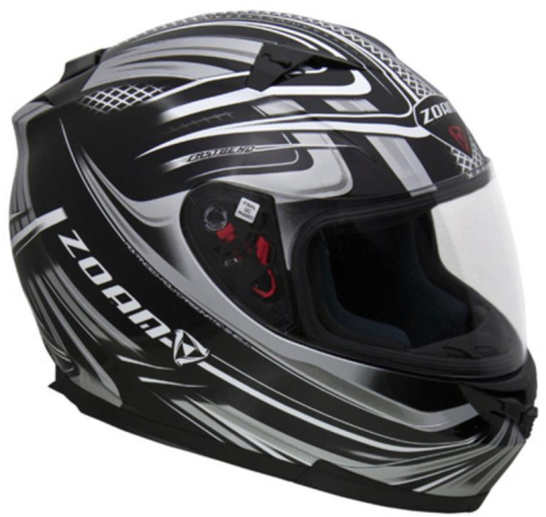 Zoan - Zoan Blade SV Reborn Graphics Snow Helmet with Electric Shield - 035-285SN/E - Silver - Medium