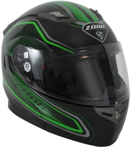 Zoan - Zoan Flux 4.1 Commander Graphics Snow Helmet with Electric Shield - 137-145SN/E - Green - Medium