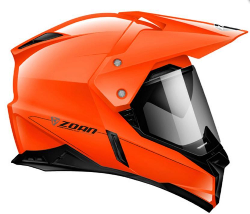 Zoan - Zoan Synchrony Duo-Sport Solid Snow Helmet with Electric Shield - 521-455SN/E - Hi-Vis Orange - Medium