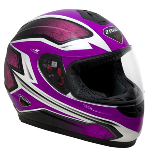 Zoan - Zoan Thunder Electra Graphics Youth Helmet - 223-172 - Magenta - Large