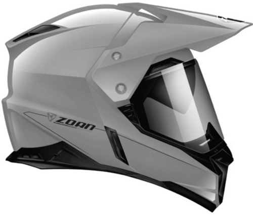 Zoan - Zoan Synchrony Duo-Sport Solid Snow Helmet with Electric Shield - 521-429SN/E - Silver - 3XL