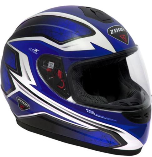 Zoan - Zoan Thunder Electra Graphics Snow Helmet with Double Lens Shield - 223-114SN - Blue - Small