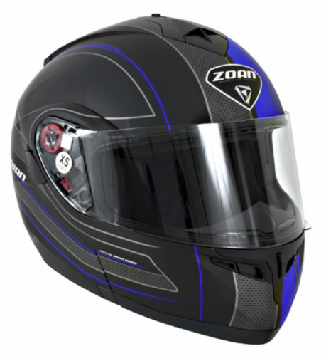 Zoan - Zoan Optimus Raceline Graphics Snow Helmet - 138-118SN - Matte Black/Blue - 2XL