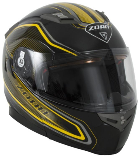 Zoan - Zoan Flux 4.1 Commander Graphics Snow Helmet with Electric Shield - 137-157SN/E - Yellow - X-Large