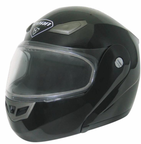 Zoan - Zoan Goliath Solid Snow Helmet with Electric Shield - 024-610SN/E - Black - 4XL