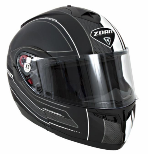 Zoan - Zoan Optimus Raceline Graphics Snow Helmet - 138-197SN - Matte Black/White - X-Large