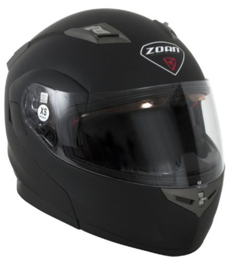 Zoan - Zoan Flux 4.1 Solid Snow Helmet with Double Lens - 037-035SN - Matte Black - Medium