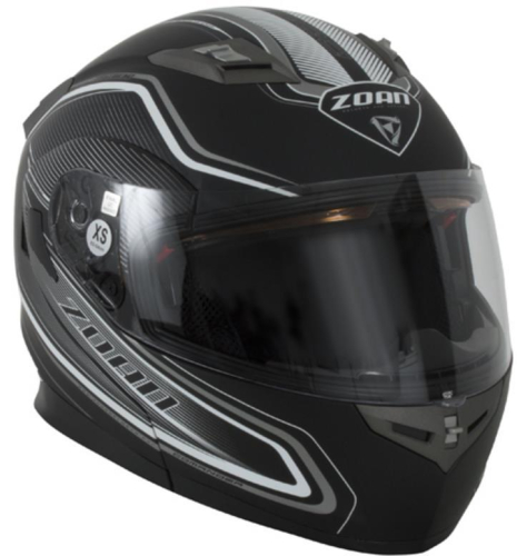 Zoan - Zoan Flux 4.1 Commander Graphics Snow Helmet with Double Lens Shield - 137-194SN - Matte White - Small