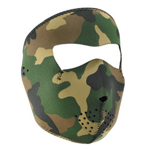 Zan Headgear - Zan Headgear Full Face Mask - WNFMT118 - Woodland Camo - OSFM