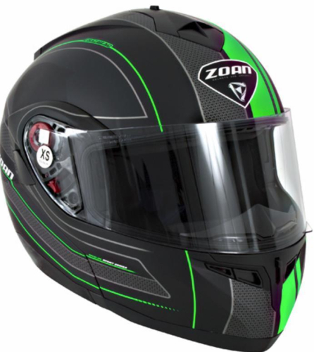 Zoan - Zoan Optimus Raceline Graphics Snow Helmet - 138-159SN - Matte Black/Green - 3XL