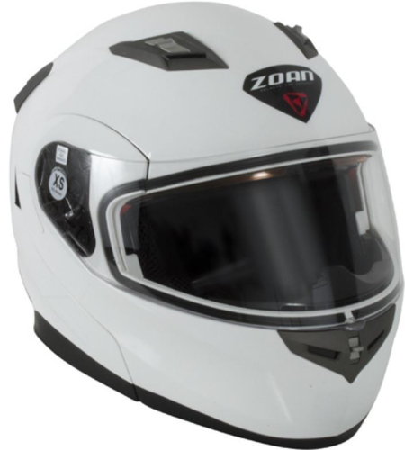 Zoan - Zoan Flux 4.1 Solid Snow Helmet with Double Lens - 037-008SN - White - 2XL