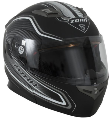 Zoan - Zoan Flux 4.1 Commander Graphics Snow Helmet with Electric Shield - 137-193SN/E - Matte White - X-Small