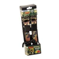 Highland - Highland Ratchet Tie Downs with Hooks - 1in. x 6ft. - Camo - 1152301