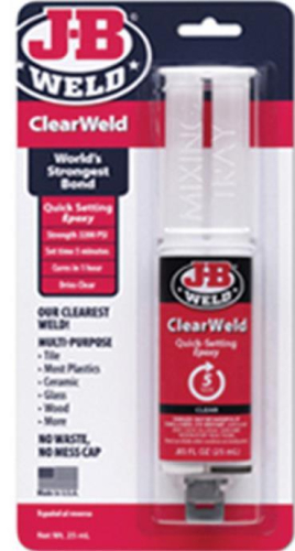 JB Weld - JB Weld Clear Weld - Syringe 25ml. - 50112