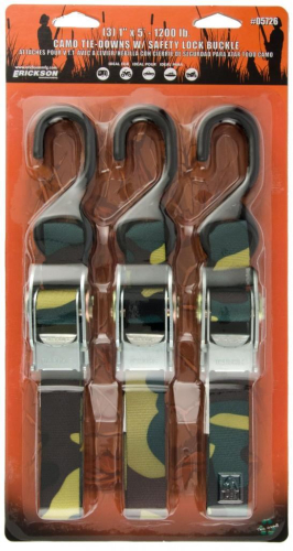 Erickson - Erickson TCS Buckle Tie-Down - 1in. x 5ft. - Camo - 05726