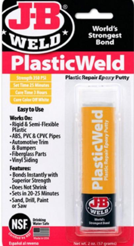 JB Weld - JB Weld Kwik Plastic Epoxy Stick - 2oz. - 8237