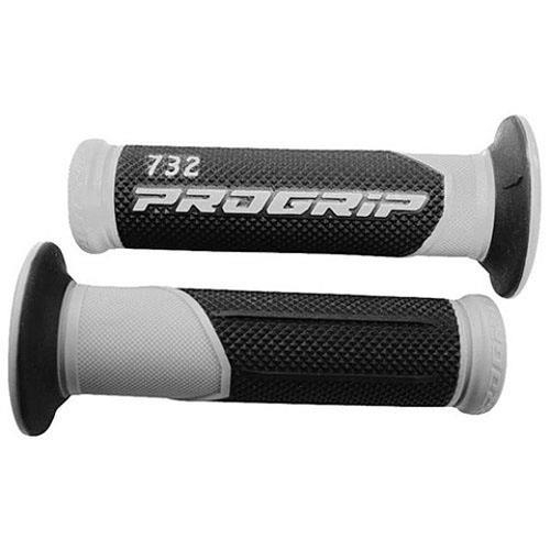 Pro Grip - Pro Grip 732 Duo Density Road Grips - Black/Titanium - 732TNBK