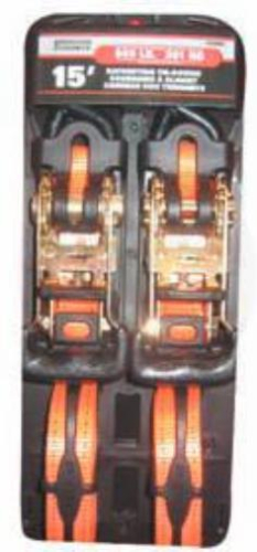 Erickson - Erickson Ratchet Strap - 1in x 15ft - Orange - 34404