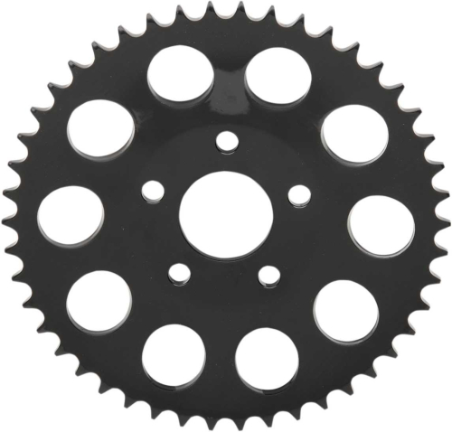 Drag Specialties - Drag Specialties 530 Chain Conversion Rear Sprocket - .46in. Dished - 46T - Gloss Black - 1210-1836