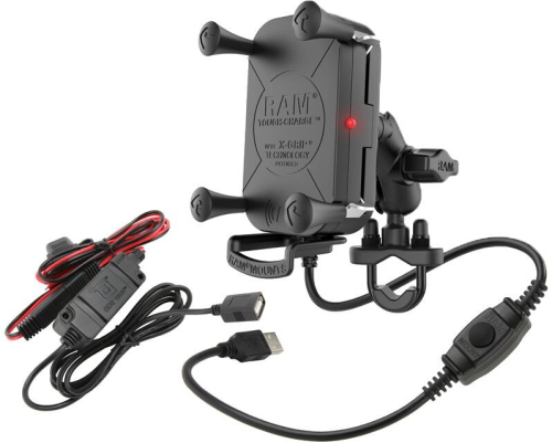 RAM Mounts - RAM Mounts Wireless Charging with H-Bar Mount Tough Charge - RAM-B-149Z-A-UN12W-V