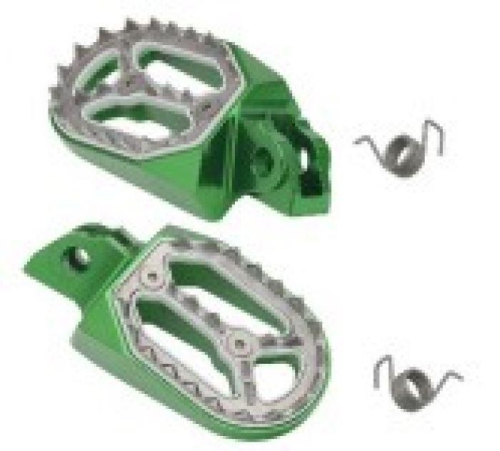 Psychic MX - Psychic MX Footpegs - Green - MX-04443