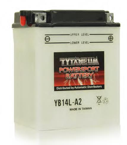 TYTANEUM - TYTANEUM H.P. Flooded Conventional Battery - SYB14L-A2 - SYB14L-A2FP