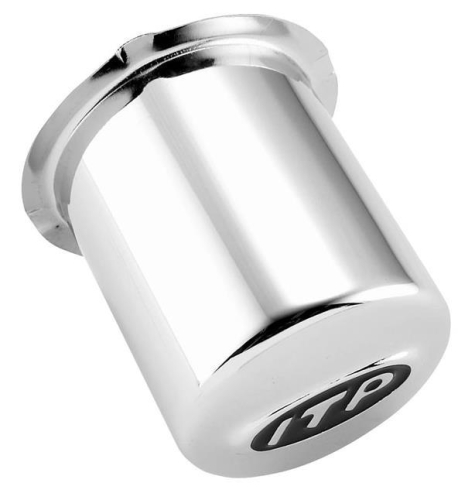 ITP - ITP Delta Steel Wheel Center Cap - 4/110 Bolt Pattern - Chrome - SM1300