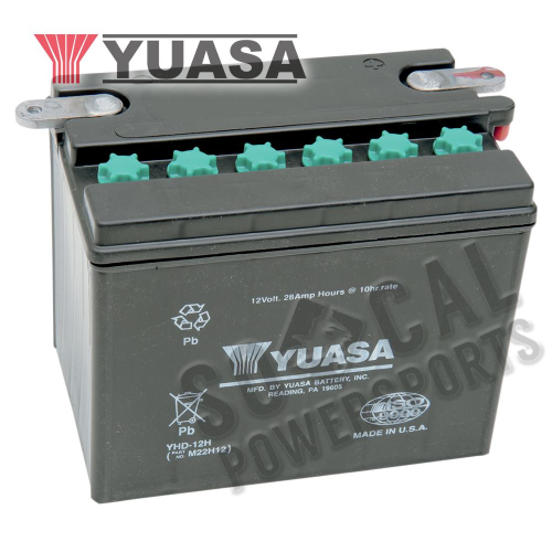 Yuasa - Yuasa Conventional 12V Battery - YHD-12H - YUAM22H12