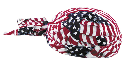 Zan Headgear - Zan Headgear Flydanna Headwrap - Z265 - Wavy American Flag - OSFM