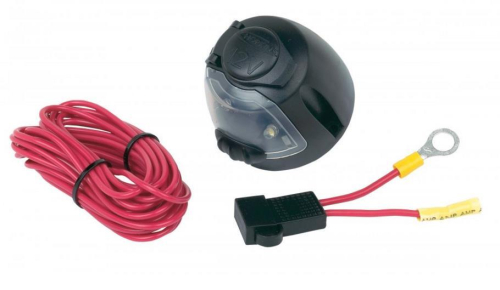 Hopkins Towing Solutions - Hopkins Towing Solutions 12V Power Socket w/ Utility Light and 17ft. Power Wire - 55125