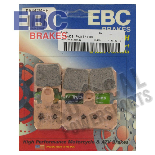 EBC - EBC Double-H Sintered Brake Pads - FA442/4HH