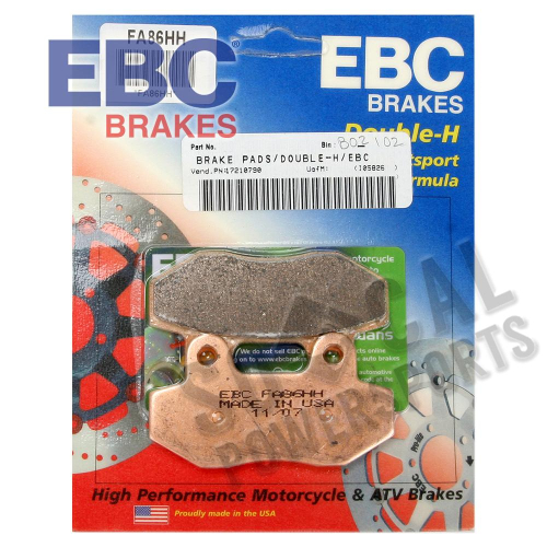 EBC - EBC Double-H Sintered Brake Pads - FA86HH