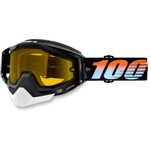 100% - 100% Racecraft Starlight Snow Goggles - 50103-218-02 - Starlight Black / Yellow Lens - OSFM