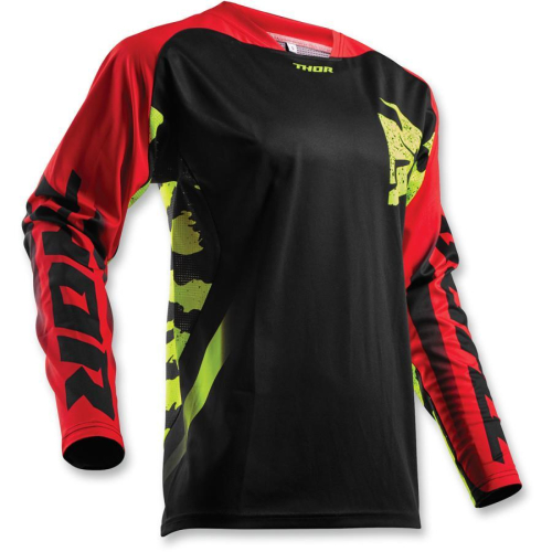 Thor - Thor Fuse Rampant Jersey - XF-2-2910-4322 - Black/Red/Lime - 2XL