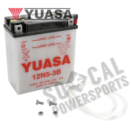 Yuasa - Yuasa Conventional 12V Battery - 12N5-3B - YUAM2253B