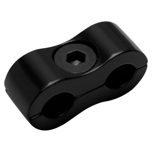 Motion Pro - Motion Pro Throttle/Idle Cable Clamp - Single Cable Holder For 15/64in. and 9/32in. Cables - Black - 11-0094